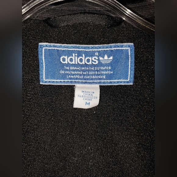 Boys Black w/White Sleeve Stripe Jacket. Size M/10-12 - Picture 4 of 5